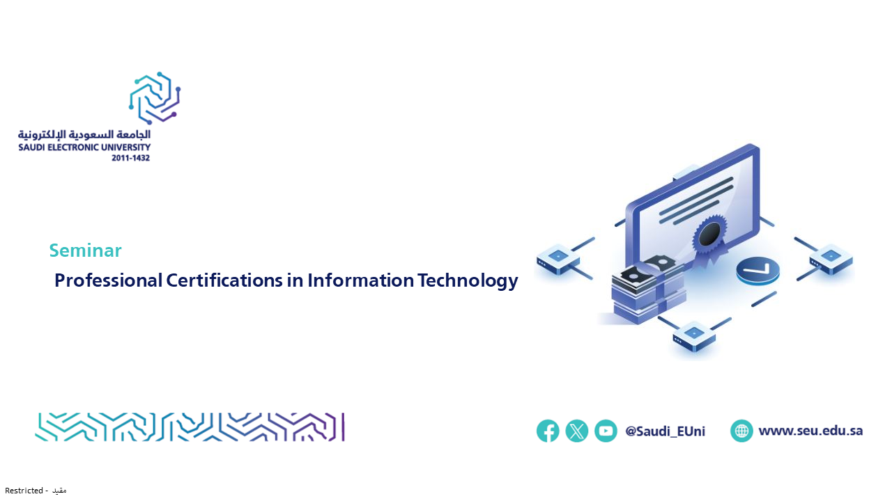 Seminar : Professional Certifications in Information Technology